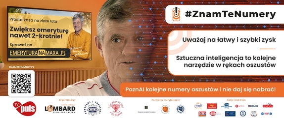 kolorowa info-grafika z wizerunkiem mężczyzny i napisami.