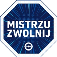 Napis „Mistrzu, zwolnij”