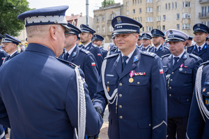 Umundurowani Policjanci.