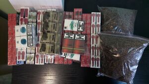 Zabezpieczona kontrabanda.